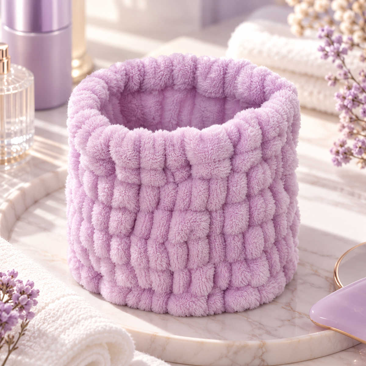 Soft Plush Spa Headband – Stretchy Makeup & Skincare Headband for Daily Use