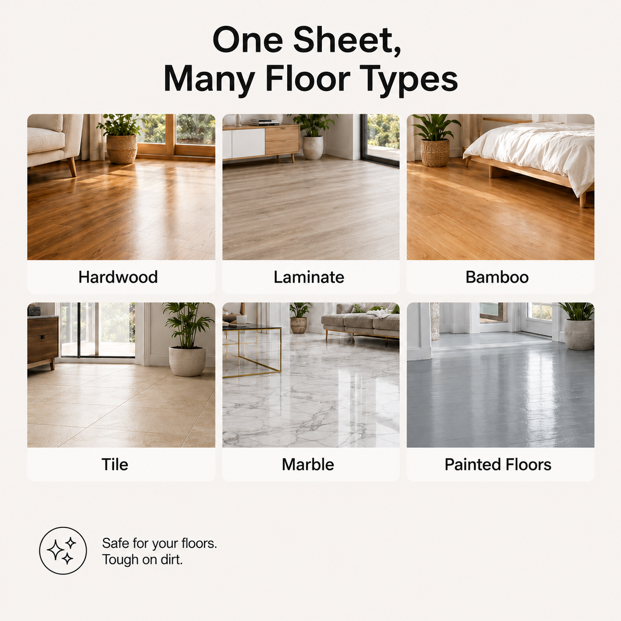 🧹✨ 60-Pieces Multi-Effect Floor Cleaning Sheets – Powerful Stain Removal & Fresh Scent 🌿